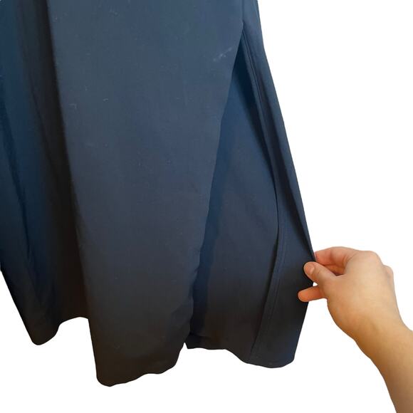 Athleta It's A Wrap Romper Wide Leg Jumpsuit Black Athletic Travel Plus Size 16 - Picture 10 of 13